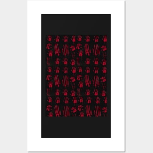 Zombie Hand Print Posters and Art